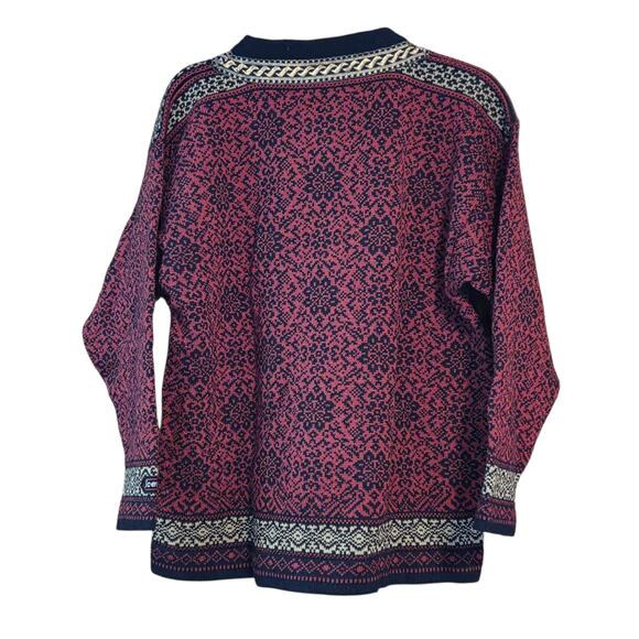 Icewear Wool Cardigan Sweater Vintage Norwear Nordic Button Down Gold Accents M - Picture 10 of 11